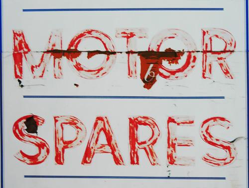 48 motor spares sign