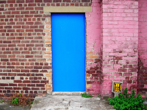 24 blue door